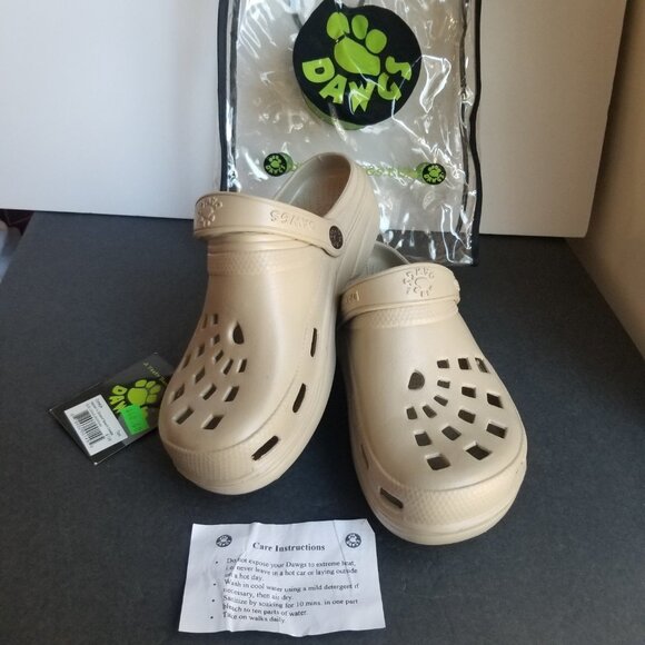 Dawgs Shoes Women's Size 8 38EU Ultrasoft Beach Clogs Tan Colour NWT - Picture 13 of 16